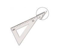 Equerre faibo plastique incolore 45 hypotenuse 20 cm