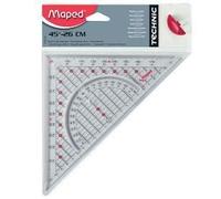 Equerre Géo Technic, hypoténuse: 260 mm, en plastique