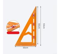 Équerre Menuiserie 2en1 Avec Guide Perçage Équerre Menuiserie(300 * 530) | Fonction 2-en-1, équerre et guide, , couleur orange visible, pour bois massif