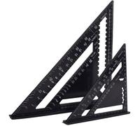 Equerre Menuisier Multifonctions 18cm et 30cm, Triangle Métal Aluminium Règle Équerre Trusquin Guide Raporteur Angle 45 90 Degres/Ou