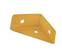 Équerre Métal 90° Renforcée Acier 1.3mm Fixation Meuble(gold-L) | Acier laminé à froid 1.3mm, structure en L renforcée, charge lourde, finition lisse bavures, sécurité maximale