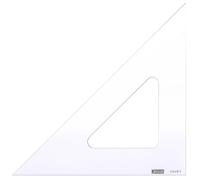 MINERVA Equerre 45° Bord Droit 40cm Transparent