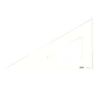 Equerre - MINERVA - 60° - Bord Droit - 25cm - Qualité optique Transparent