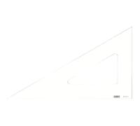 MINERVA Equerre 60° Bord Droit 40cm Transparent
