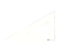 Minerva Equerre 60° Bord Droit 45cm Transparent Qualité Optique Transparent