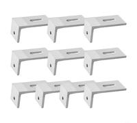Équerre Montage Panneau Alu Léger Bateau Équerre Montage Panneau(10pc) | pour aluminium alliage léger, angle 90 degrés, pour idéal toit plat, RV, bateau, installation rapide