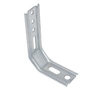 Equerre nervurée pan coupé 70x85mm galvanisé - - 9925145