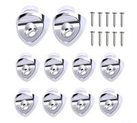 Équerre pour étagère murale en métal pour robuste 10 support charge lourde fixation invisible argent cuisine rangement 300x225mm(A)