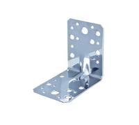 Equerre renforcée avec nervure - acier inoxydable, 90 x 90 x 65 mm / 1 pcs