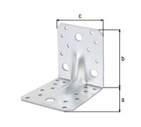 Equerre renforcée nervuréea zinguée sendzimir 105x105x90