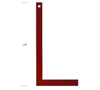 Equerre rigide rouge de charpentier 500mm METRICA - 29355
