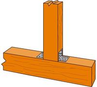 Equerre simple acier galvanisé 40x60x60x2.5mm Simpson