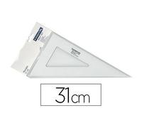 Équerre staedler mars plexiglas non graduée 60 degrés 31cm bords anti-tâches 1 biseau gravé ineffaçable