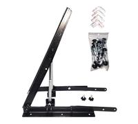 Equerre Support Fixation Mural inclinable 0°/30/45/60° universel avec vérin à gaz, Optimisant le rendement pour panneau solaire de 200/300/400W à fixer au sol, charge sur vérin 22kg avec bracon 30kg