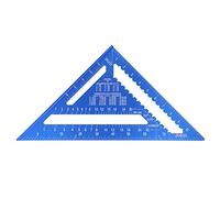 Équerre triangulaire à angle de 45°, règle de traçage en alliage d’aluminium pour le travail du bois et rapporteur avec - graduations doubles gravées, idéale pour la