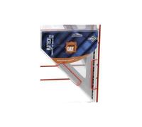 WONDAY - Equerre ALUTECH 45 degrés en Aluminium Hypoténuse 25 cm, Biseau blanc gradué en mm
