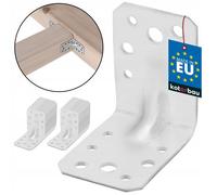 KOTARBAU® 25 Pièces Équerre De Fixation - Acier Galvanisé - 65 x 65 x 45 mm - Argent - Renfort D'Angle Métal - Équerre de Fixation Renforcée - 90 Degrés
