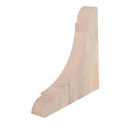Équerres en Bois pour Étagères Murales, Support Triangulaire Marron | Fixation Murale pour Étagères Bois, Format 15,30x15,30x3,10cm, Style Minimaliste