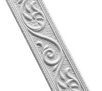 Équilibre auto-adhésif de la frontière 2.3m de plinthe de mousse de PVC | Ligne de mur flexible moulant une bordure large de bâton de peau de 4,8 cm(Gray)