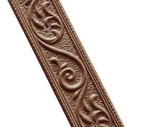 Équilibre auto-adhésif de la frontière 2.3m de plinthe de mousse de PVC | Ligne de mur flexible moulant une bordure large de bâton de peau de 4,8 cm(Bronze)