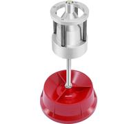 Équilibreuse de roues - Équilibreuse manuelle - Pour moyeux de 2,5 à 10 cm - Voitures et utilitaires légers - Alliage d'aluminium - Rouge