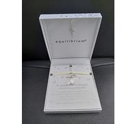 Equilibrium Souvenir de baptme ange gardien, 1 Count (Pack of 1), Pierre Argent, Oxyde de Zirconium
