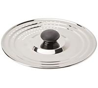 Equinox 141436 Couvercle passoire inox,un adaptateur pour 3 diamètres, 16, 18, 20 cm, Argenté