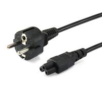 Equip 112151 Noir 3 m Prise d'alimentation type F Coupleur C5