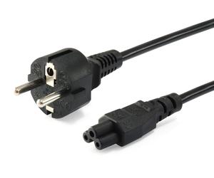 Equip 112151 Noir 3 m Prise d'alimentation type F Coupleur C5