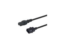 Equip 112170 câble électrique Noir 1,8 m Coupleur C14 Coupleur C15