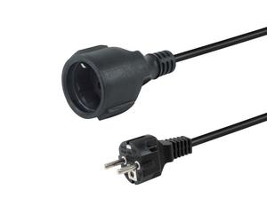Equip 112182 câble électrique Noir 5 m CEE7/7 CEE7/3