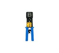 Equip 129410 Pince à Sertir RJ-11/RJ-45, Métal/Plastique, Noir/Bleu/Jaune, 66x21x219.8mm, Conforme RoHS