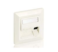 Equip 3-Port Faceplate German - Nani Coque Plates (White, ABS Synthetics, Aluminium, Universal, RJ-45, Conventional, polybag)