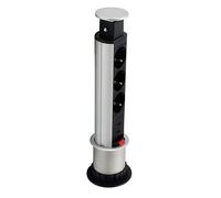 Equip 333304 Multiprise Pop-up pour Tableau 3 Prises + 2 USB