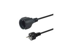Equip Câble d'alimentation Secteur 5m Noir, Connecteurs CEE7/7 (Mâle) vers CEE7/3 (Femelle), 250V 16A, Puissance max. 3500W, Certifié VDE, REACH, RoHS