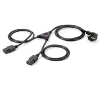Equip Câble d'alimentation Y Schuko -> 2 x IEC C13 mâleFemelle, Cable Secteur