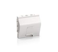 Equip Boîtier de Prise de Courant 761311 Blanc - Douille Unique, ABS, 45x45x27.5mm, Poids 13g