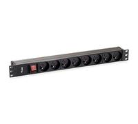 Equip Multiprise 19" 1U 8 Prises CEE7/5 1,8 m