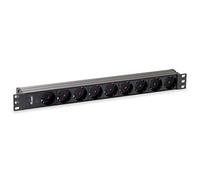 Equip Multiprise 19" (1U) 9 Prises Schukon, câble 1,8 m