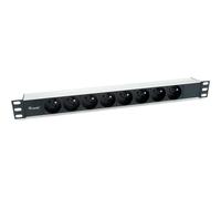 Equip Multiprise 8 Prises pour Rack 19" 1U Noir