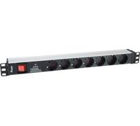 equip Pro - Unité de distribution d'alimentation (montage en rack) - CA 220-240 V - 3,5 kW - Ports de sortie : 7 - 1U - 1,8m - Allemagne (333309)