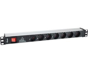 equip Pro - Unité de distribution d'alimentation (montage en rack) - CA 220-240 V - 3,5 kW - Ports de sortie : 7 - 1U - 1,8m - Allemagne (333309)