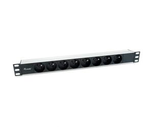 Equip Regleta 8 Tomas para Rack 19 1U Negro