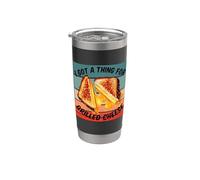 Équipe de sandwichs au fromage grillé Amateurs de sandwichs Gobelet isotherme en acier inoxydable double paroi
