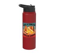 Équipe de sandwichs au fromage grillé Amateurs de sandwichs Stainless Steel Insulated Water Bottle