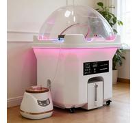 Équipement de Spa de Tête, avec réservoir d'eau de 60 L +20L Réservoir d'eaux usées, Fonction de Fumigation et luminothérapie, Appareil Spa Capillaire Chauffé à LED pour Spa Capillaire Set-2