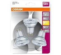 Osram Lot de 3 ampoules spots LED PAR16 GU10 2,6 W (équiv. 35 W) Blanc chaud