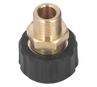 equlup Adaptateurs à raccord Rapide pour Nettoyeur Haute Pression, adaptateurs pour Tuyau de Pistolet de Nettoyeur Haute Pression, 5000 PSI (Mâle G3/8 vers Femelle M22 15mm)