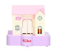 equlup Mini Banque d'épargne, Jolie Maison pour Chien, déglutition Automatique d'argent avec Effets de Musique légers, Cadeau de Fortune, boîte de Rangement en Forme de Chien pour (Purple Lucky Dog)