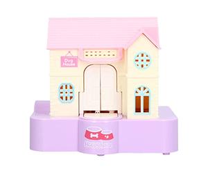 equlup Mini Banque d'épargne, Jolie Maison pour Chien, déglutition Automatique d'argent avec Effets de Musique légers, Cadeau de Fortune, boîte de Rangement en Forme de Chien pour (Purple Lucky Dog)